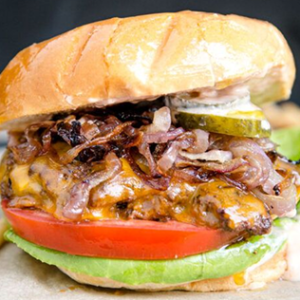 Mushroom Cheeseburger
